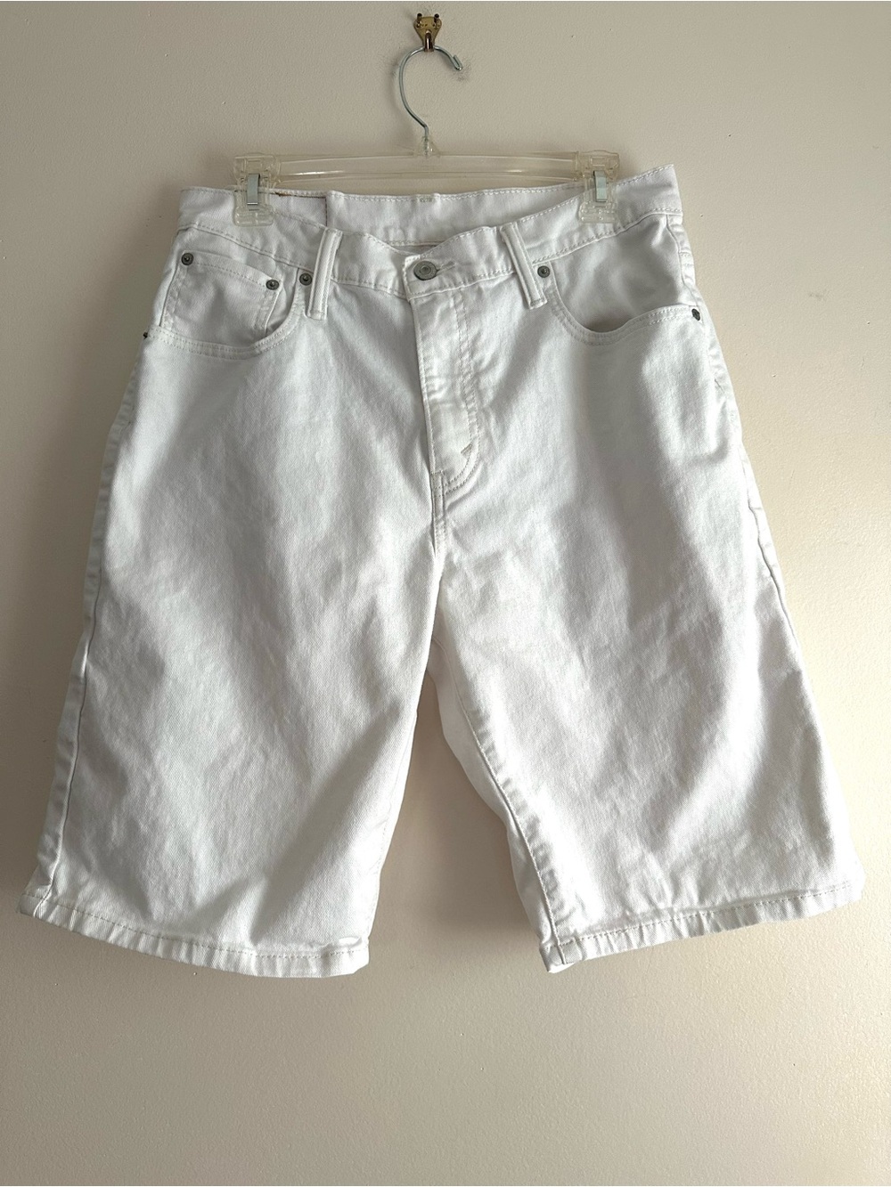 Levi's •‎ 569 White Denim Loose Straight Shorts